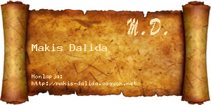 Makis Dalida névjegykártya